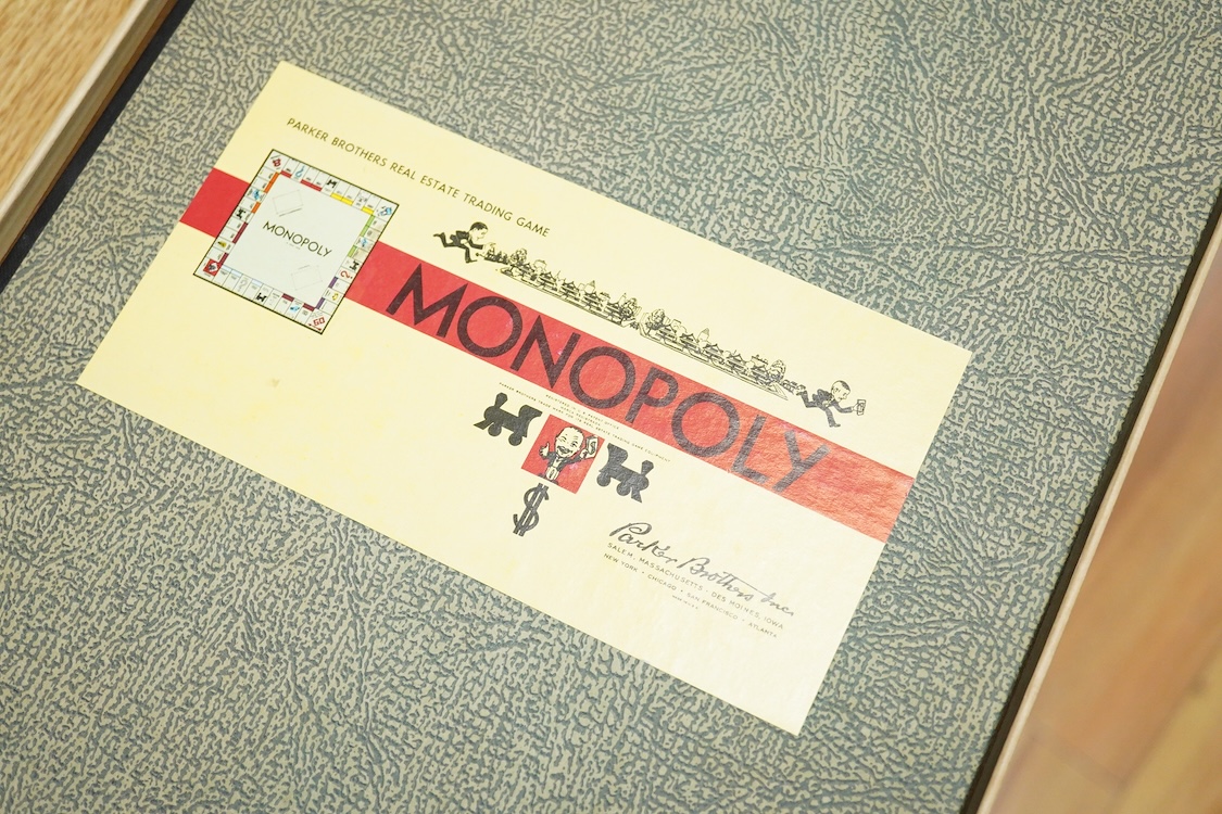 Monopoly, Parker Brothers Inc. 1960's American issue, using U.S. street names